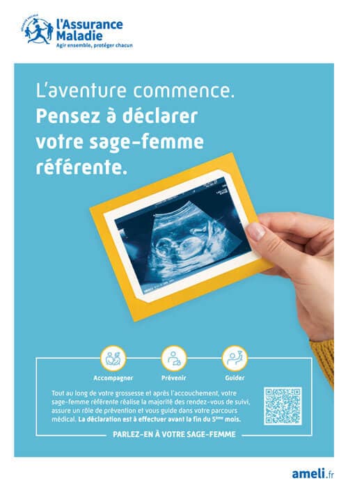 Affiche A3 Déclaration sage-femme référente