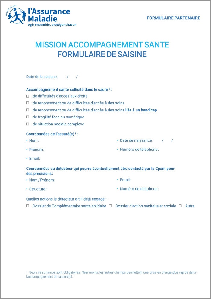 Formulaire de saisine MAS partenaire 2021